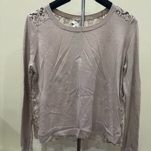 Joie Gray Lace Back Women's Top